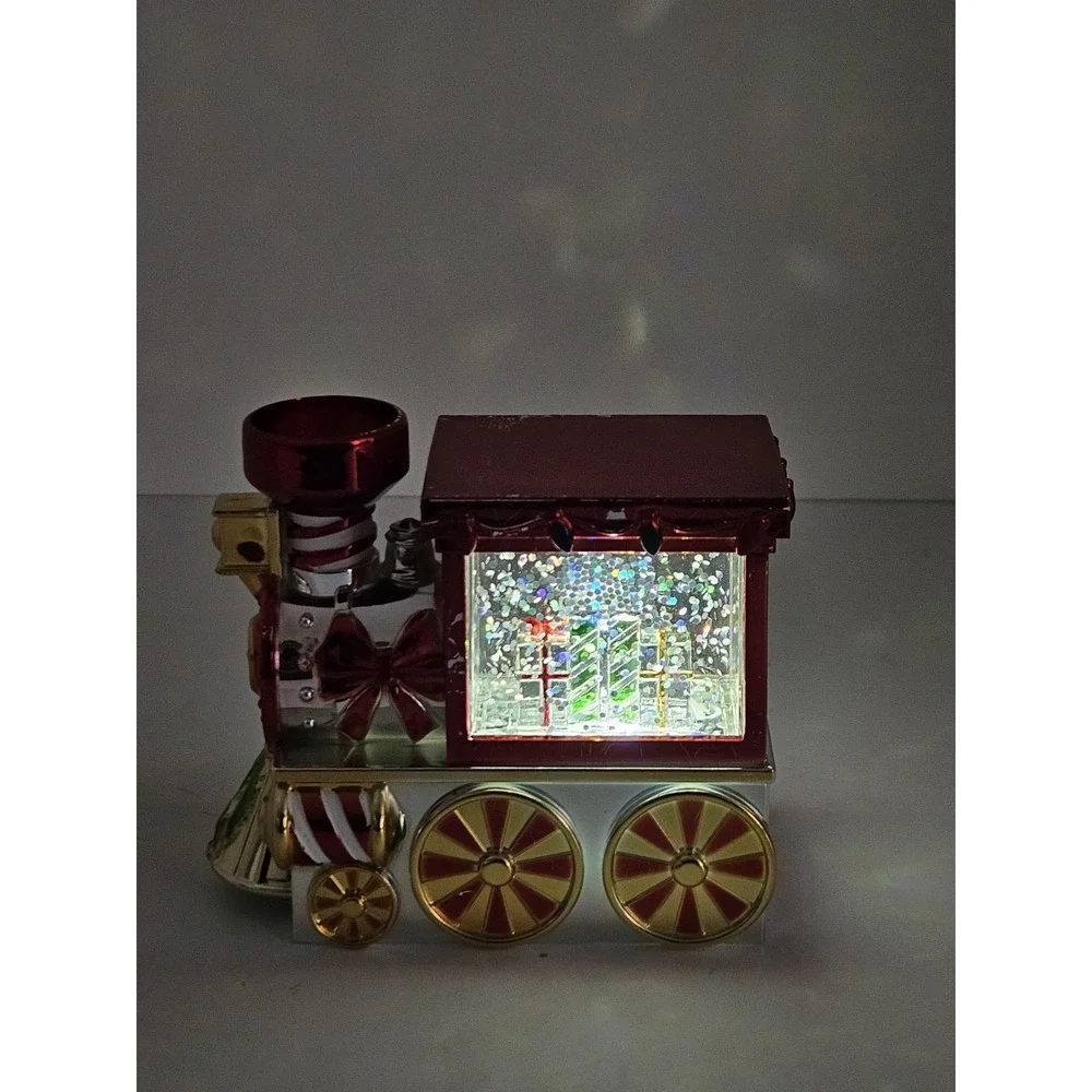 Bath Body Works 2023 Christmas Train Magnetic Candle Topper Light Up Water Globe